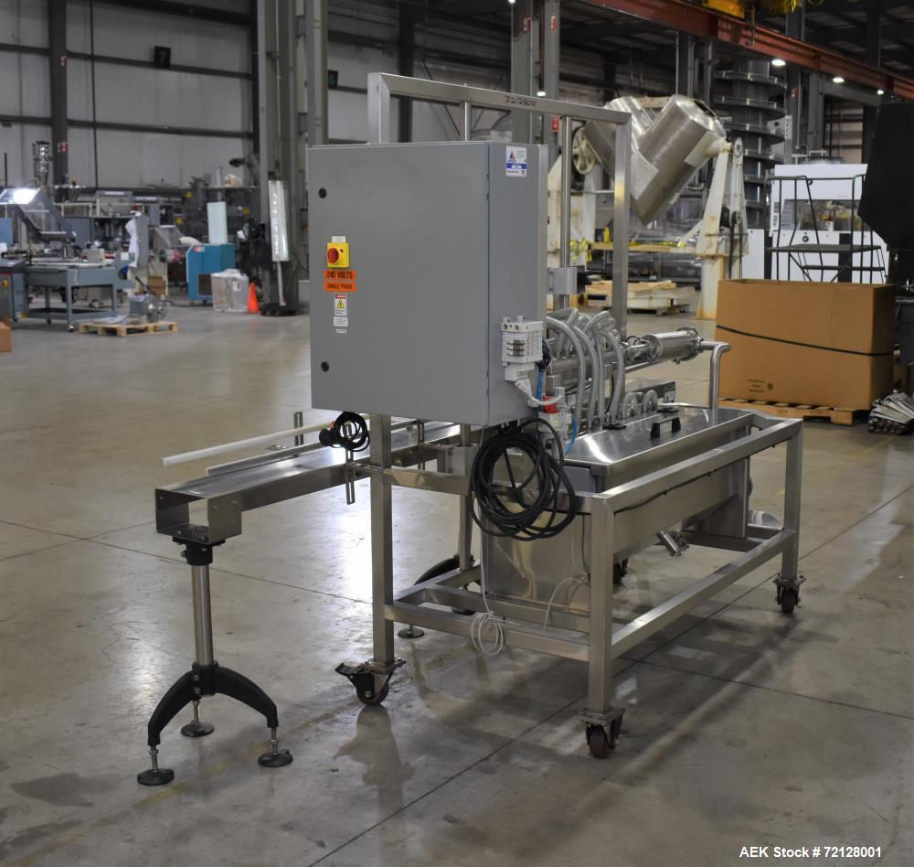 Used Epak / Apacks Econoline Inline Pressure Gravity Liquid Filling Machine